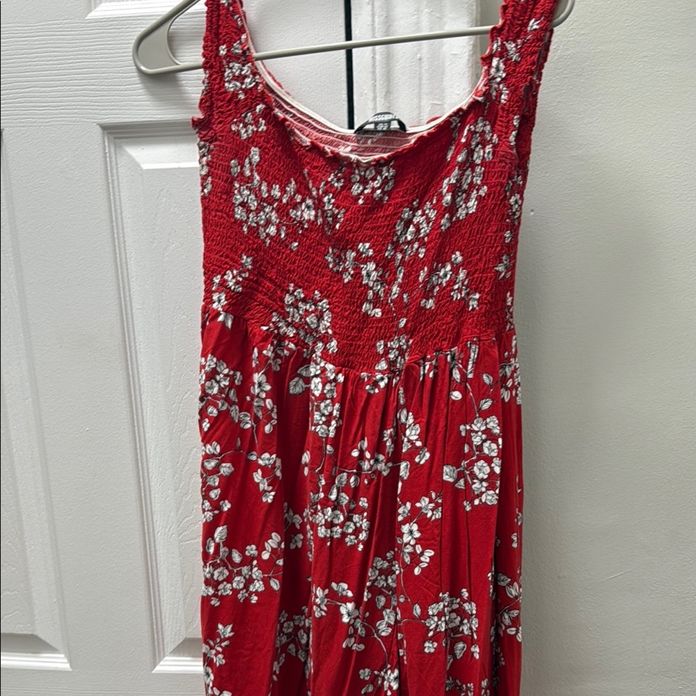 Missguided Red High Low Sundress